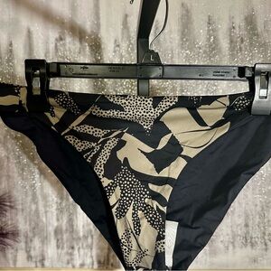 Prana Black and Tan Bikini Bottom